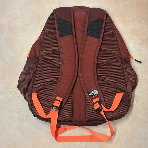 The North Face Haystack maroon and Orange Backpack, EUC, laptop pocket - Picture 4 of 9